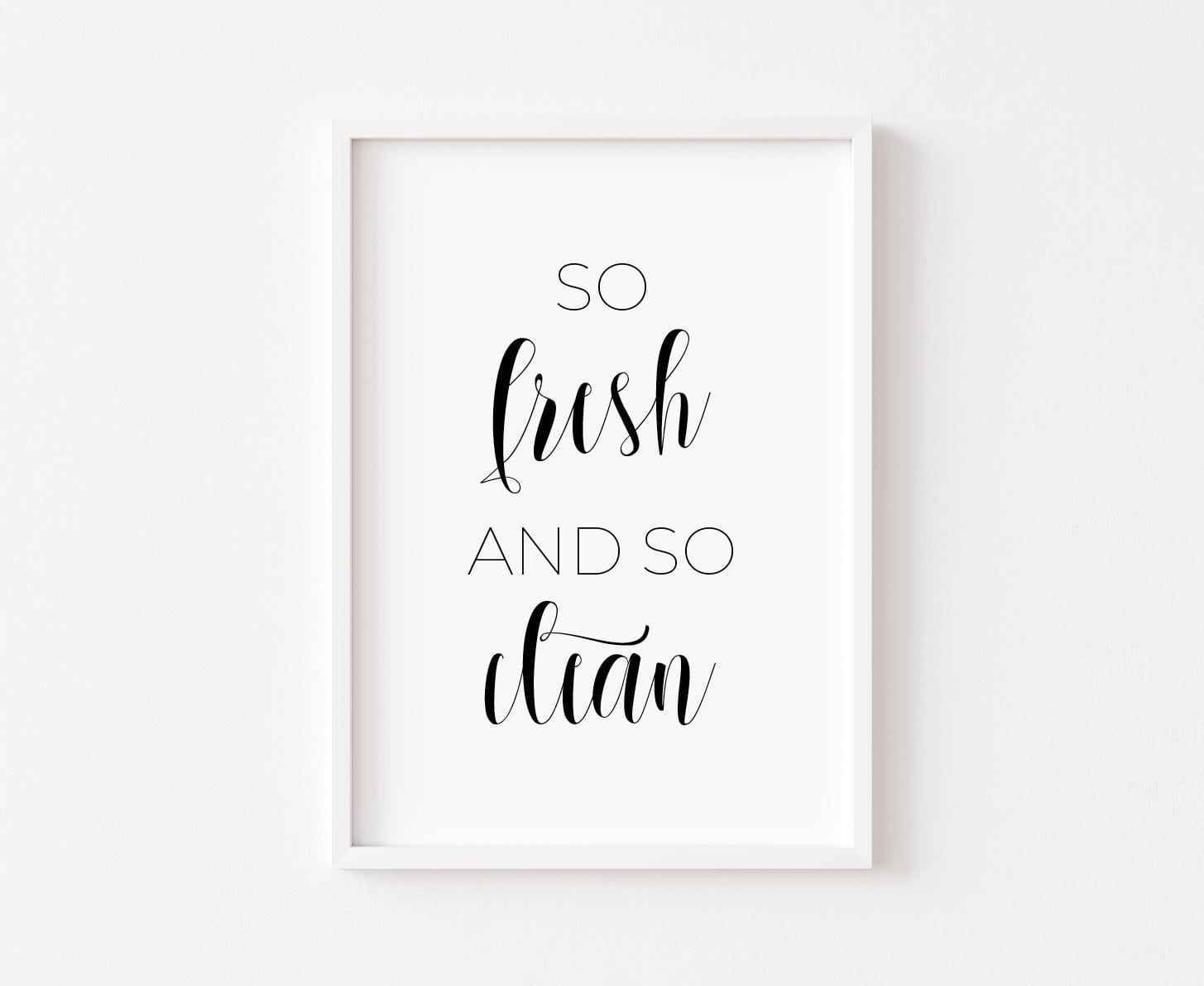 Bathroom So Fresh And Clean Toilet Poster , Poster Print Only - Walmart.com