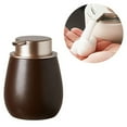 thumbnail image 1 of Bathroom Soap Dispenser Ceramic Foaming Soap Dispenser with Rose Gold Pump Refillable Lotion Dish, 1 of 7