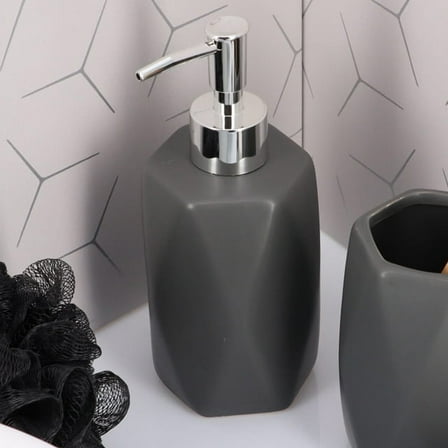 Hand Soap and Lotion Dispenser Diamond Grey