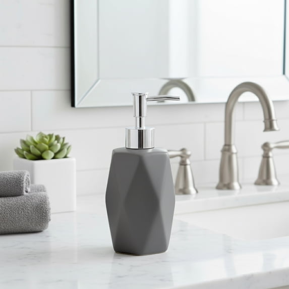 Hand Soap and Lotion Dispenser Diamond Grey