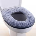 thumbnail image 1 of Autumn And Winter 14.8X17.1 Inch Bathroom Soft And Thick Toilet Seat Cushion Home Decoration Toilet Seat Cushion, 1 of 7