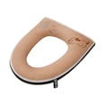 thumbnail image 1 of Bathroom Soft Toilet Seat Cover Pad -Toilet Seat Cushion Washable and Comfortable Toilet Seat Cover Pads, Fits Size Toilet Lids for Bathroom （Coffee）, 1 of 1