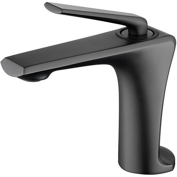 Bathroom Solid Brass Bathroom Basin Single Handle One Hole Faucet for Bathroom Sink, Modern Vanity Hot and Cold Water Mixer Tap,Chrome