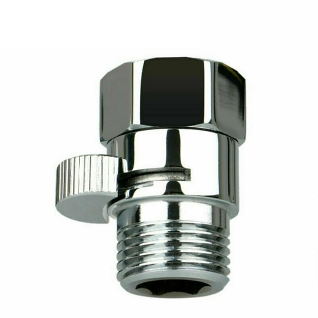 Bathroom Solid Brass Flow Control Shower Head ShutOff Valve Water