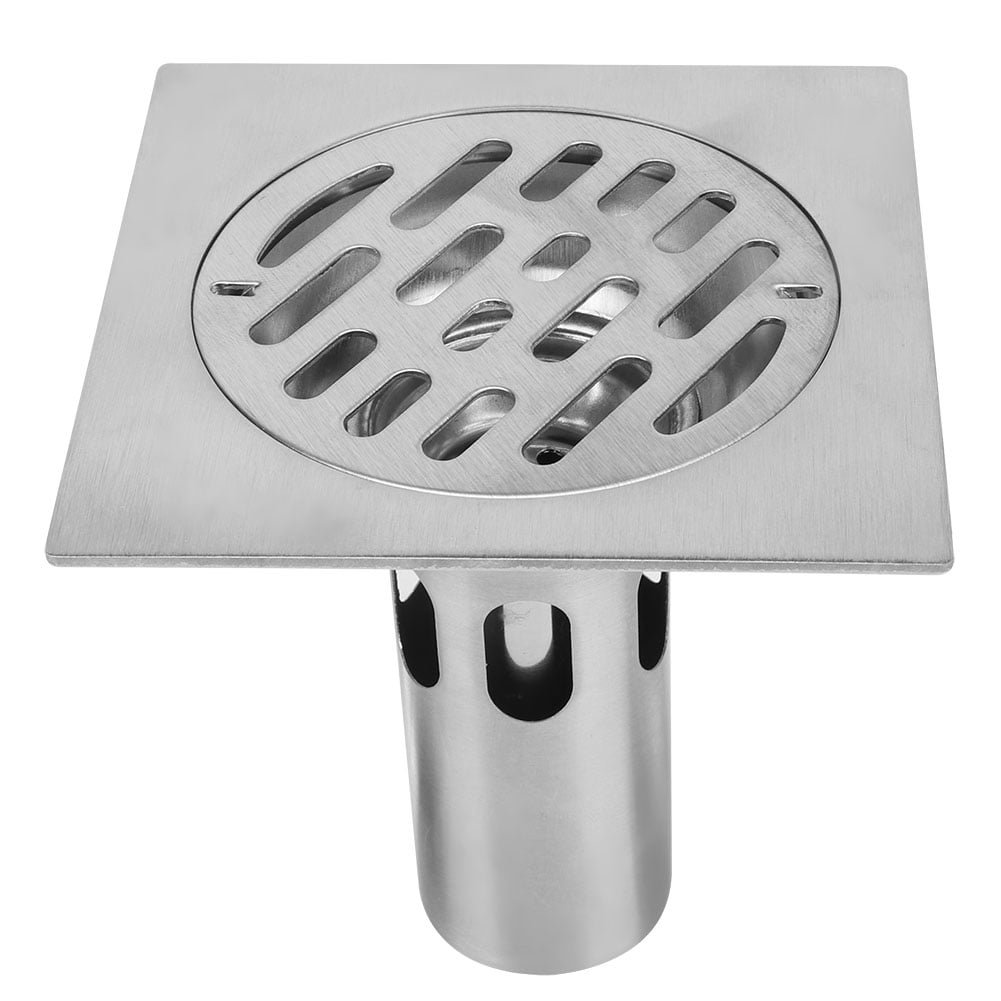 Bathroom Stainless Steel Floor Drain Square Cover Deodorize Shower
