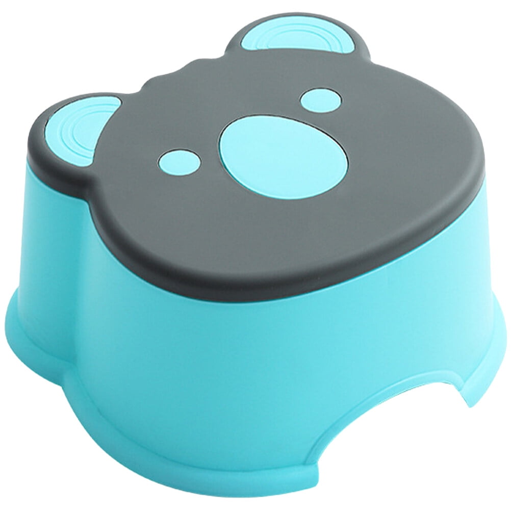 FONDOTIN Children Step Stool Blue Plastic 1Pack 10.61X9.24X5.78in ...