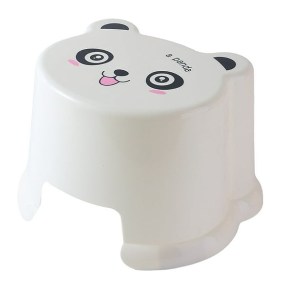 Bathroom Step Stool Cartoon Design Slip Bottom Lightweight and Portable Safe for Bathroom Use Adorable Panda Style