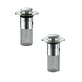 Bathroom Stopper Hair Catcher Up Drain Filter With Removable Stainless