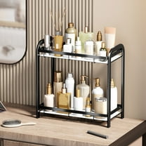 Bathroom Storage, Bathroom Counter Organizer Sink Countertop Tier Storage Shelf Tray For Perfume Makeup Lotion Restroom Vanity Shower Caddy Basket Stand, Holiday Gifts