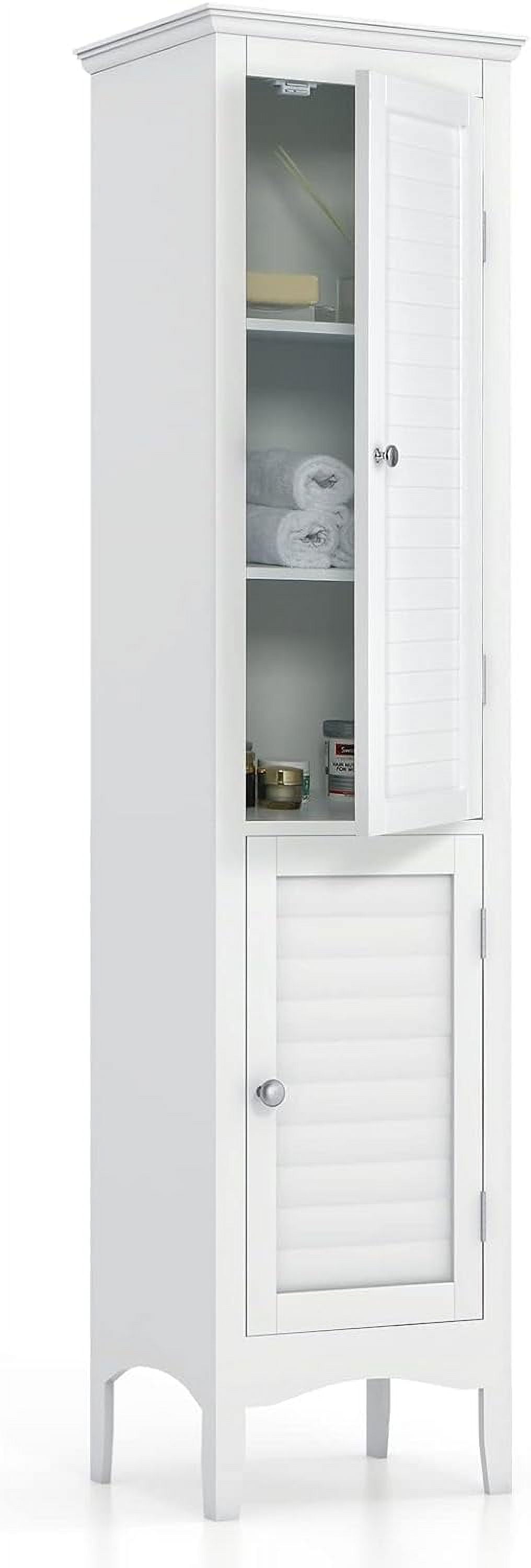 Bathroom Storage 63" Freestanding Tall Narrow Floor w