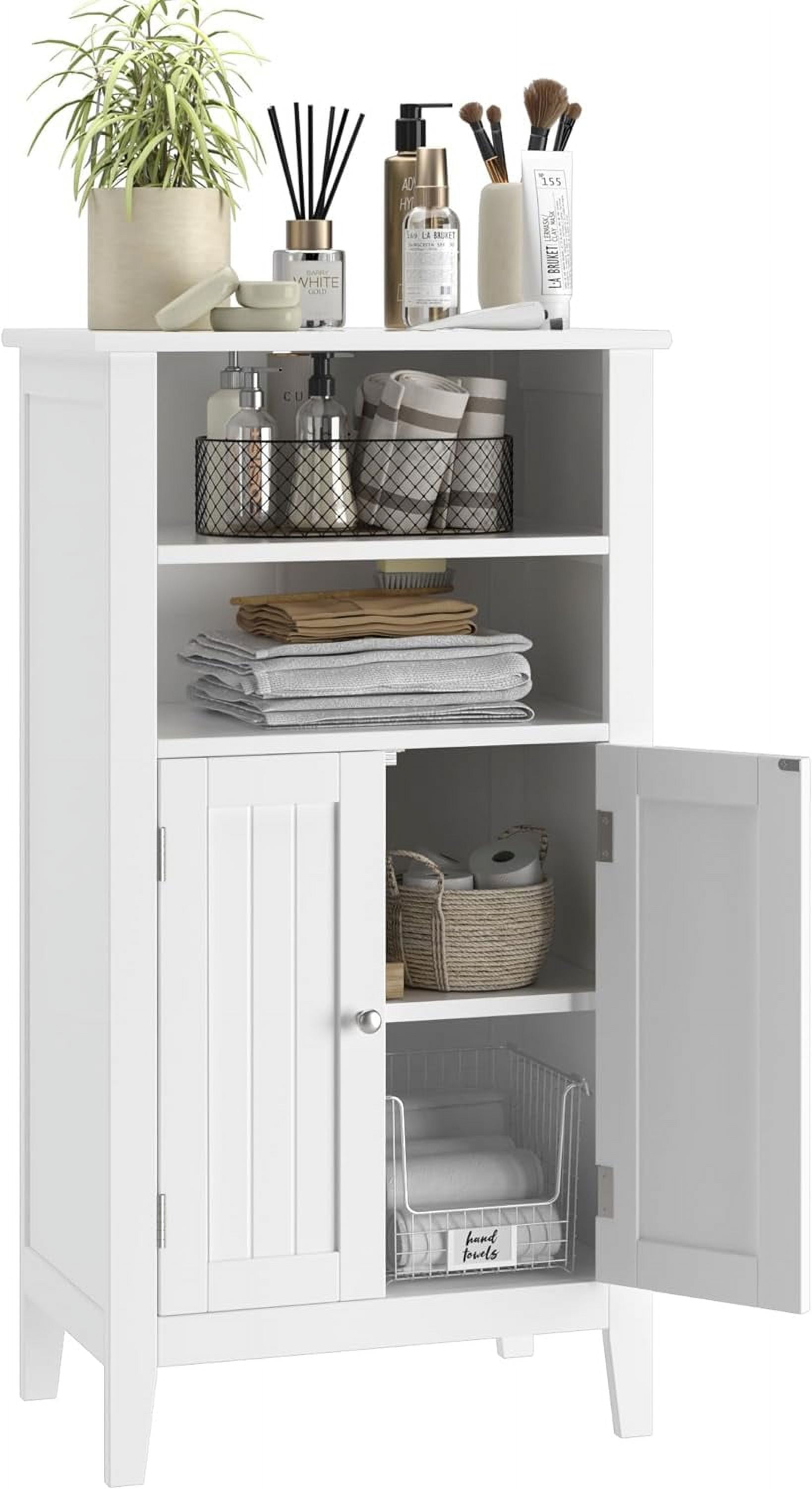 Bathroom Storage Cabinet, Free Standing Bathroom Cabinet with 2 Doors ...