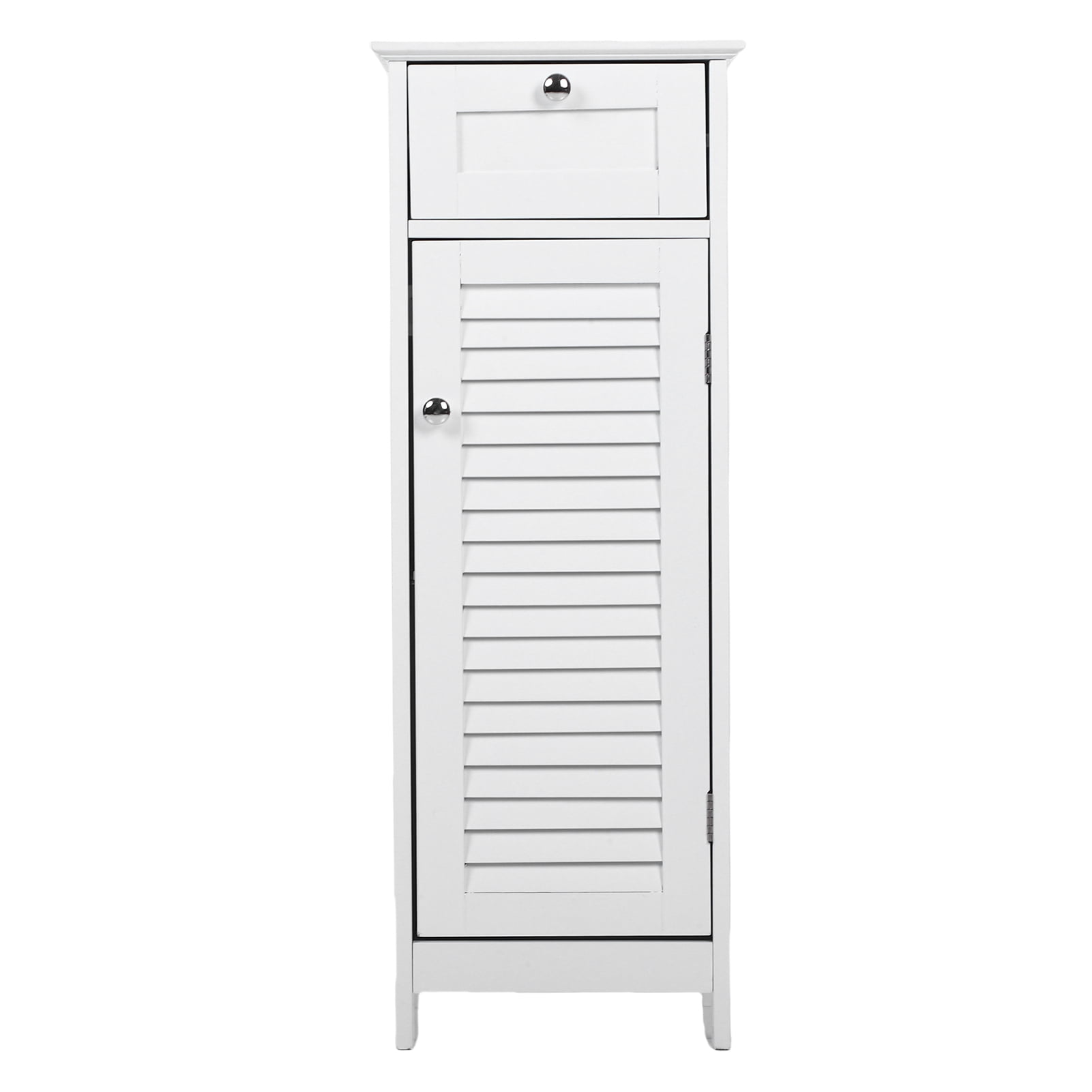 Bathroom Storage Cabinet Slim Freestanding Narrow Floor Cabinet with ...