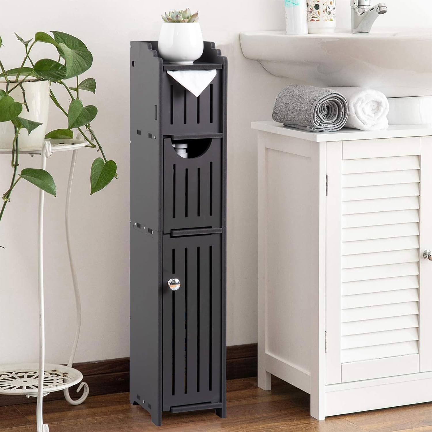 Bathroom Storage Cabinet: Small Bathroom Storage Cabinet - Toilet Paper ...