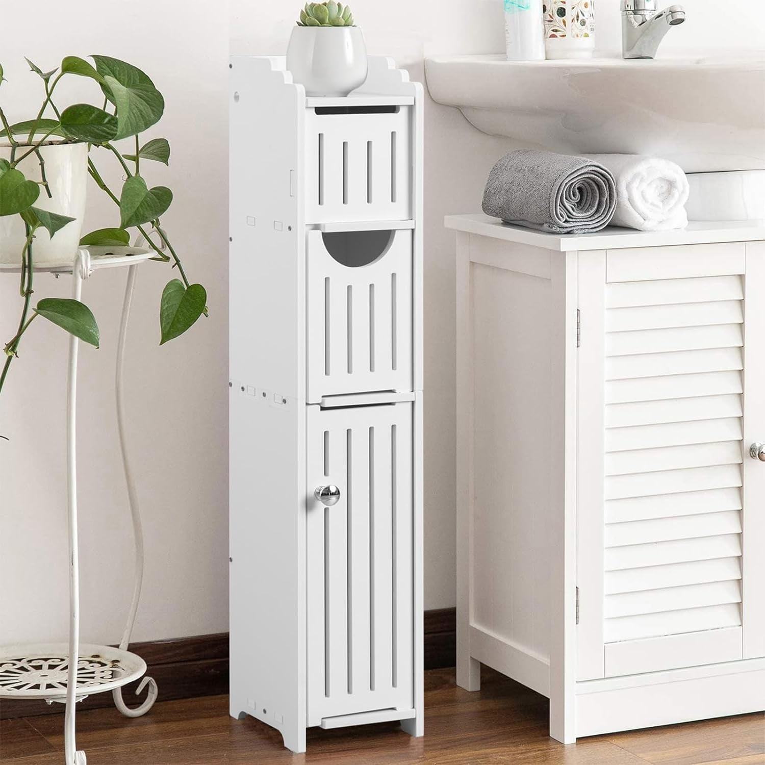 Bathroom Storage Cabinet: Small Bathroom Storage Cabinet - Toilet Paper ...