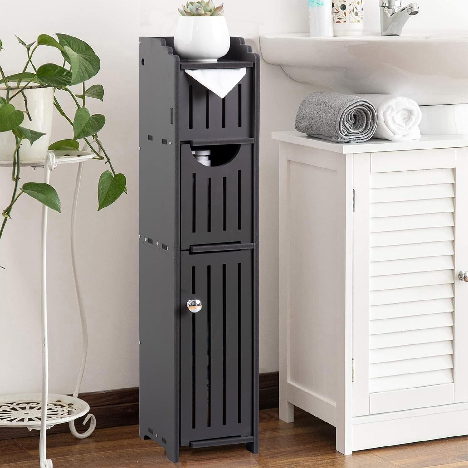 Bathroom Storage Cabinet: Small Bathroom Storage Cabinet - Toilet Paper ...