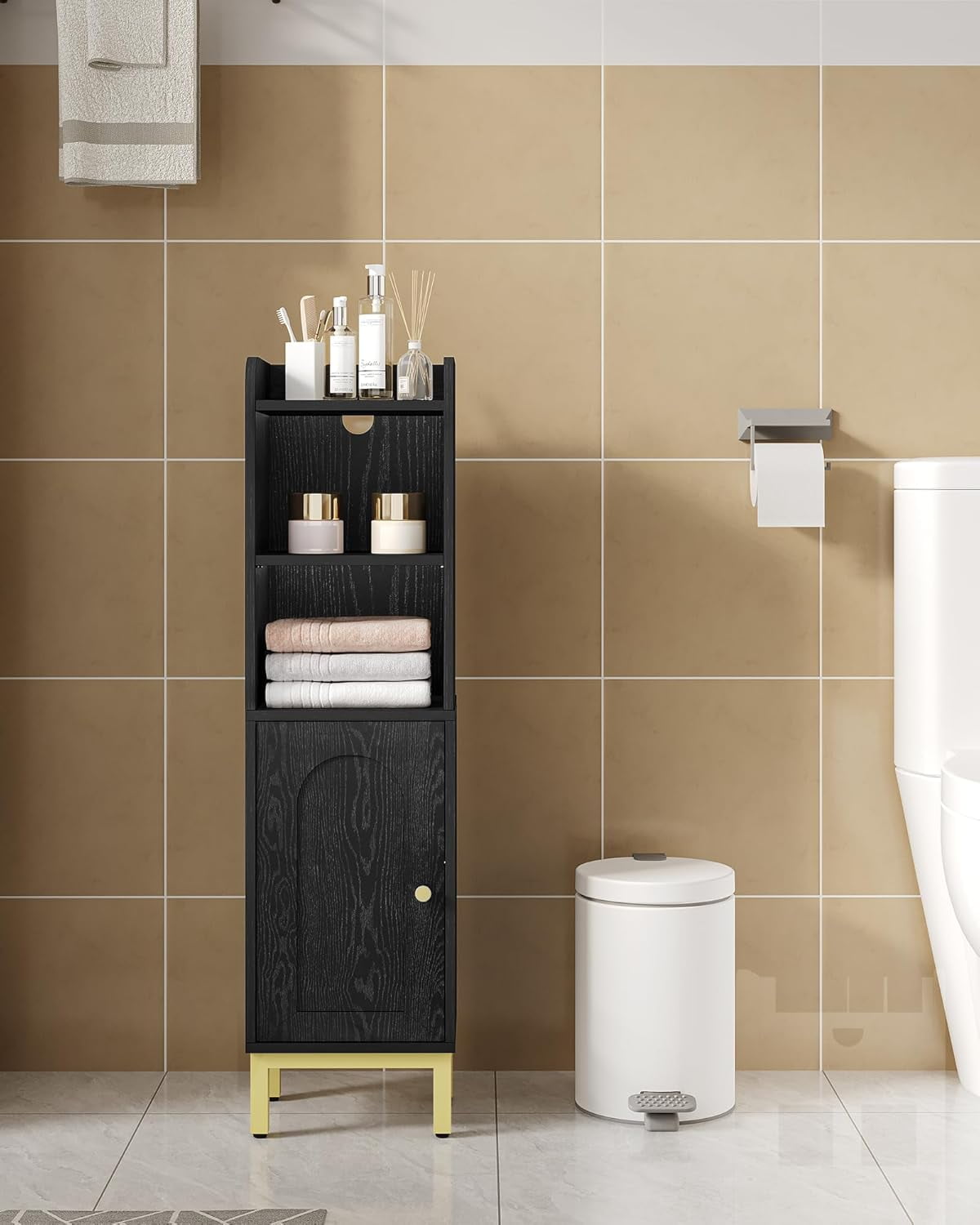 Bathroom Storage Small Corner Floor with Door and