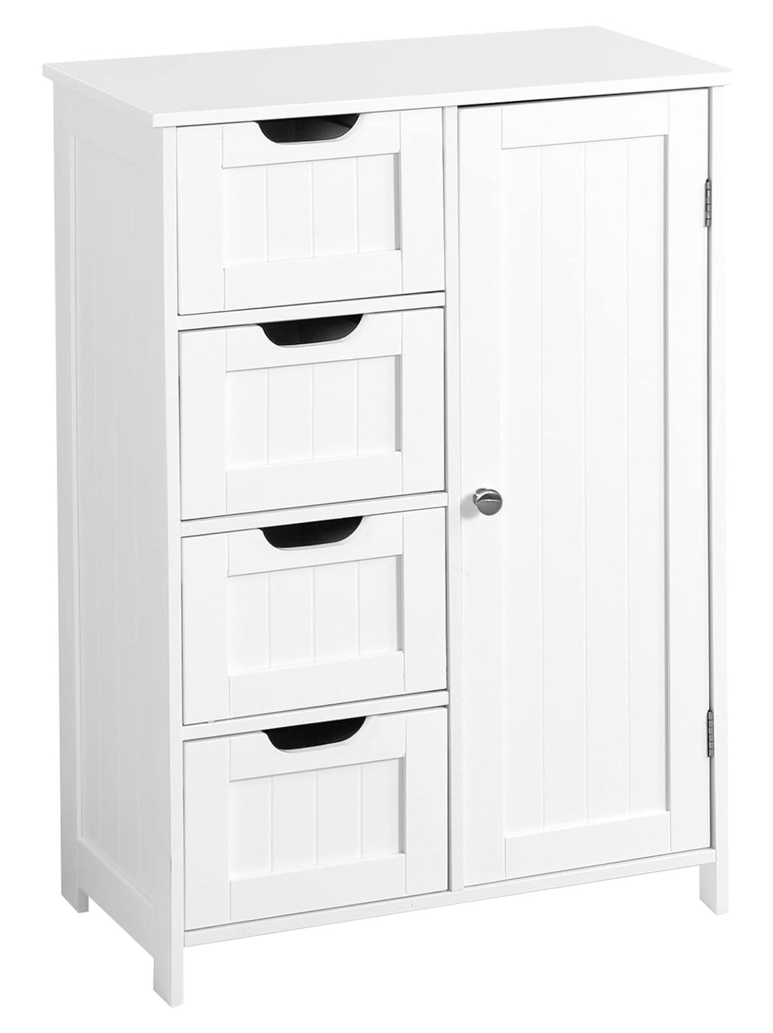 Bathroom Storage Wooden Floor with Drawers and Cupboard