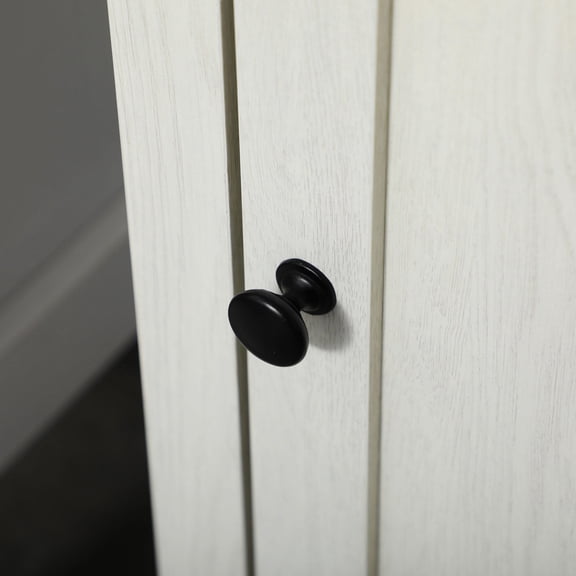 Bathroom Storage Cabinet kleankin Slim Bathroom Storage Cabinet with Triple Open Shelves, Wooden Freestanding Linen Tower with Door and Shelf Adjustability, White,Over The Toilet Storage