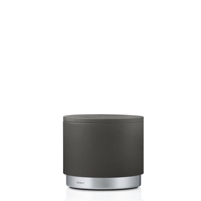 Anthracite Polystone and Stainless Steel Lidded Storage Box