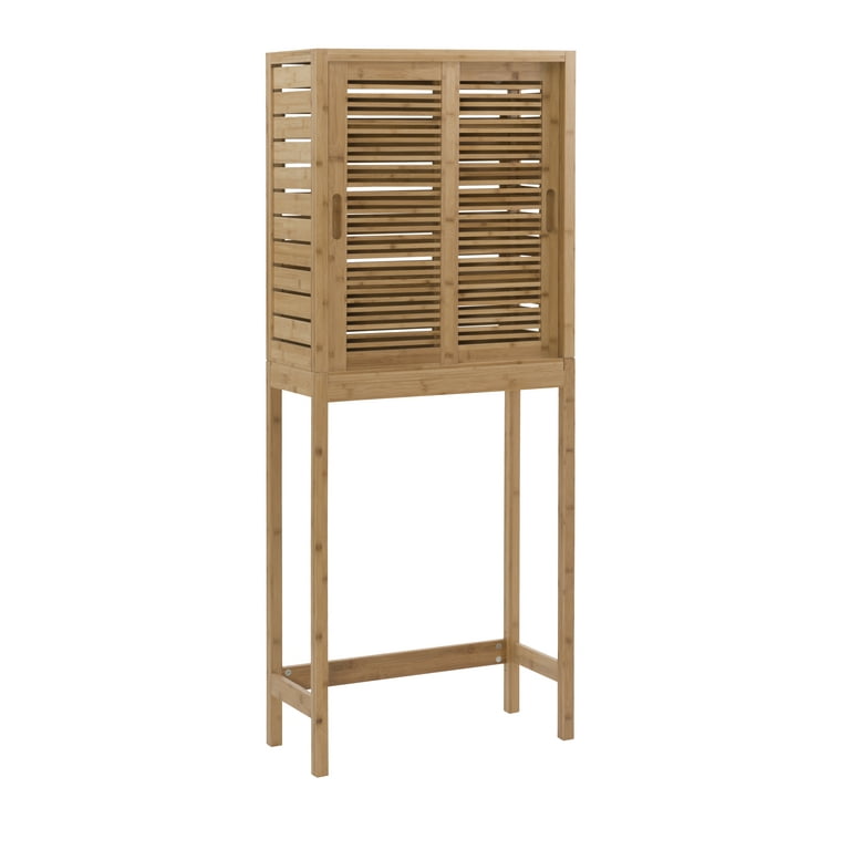 Bamboo Over-The-Toilet Storage Cabinet 3-Tier Freestanding Bathroom Space  Saver 6473514464790