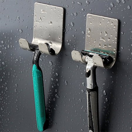 Bathroom Storage Punch Free Razor Holder Storage Hook Wall Bathroom Access MKWA