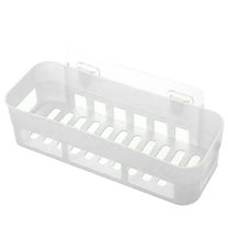 Bathroom Storage Rack Wall Mounted Bathroom Punch-Free Storage Rack, Adhesive Bathroom Shelf Stick on Bathroom Kitchen Storage Organizer Suction Shower Shelf Wall with Phone Holder No Drilling