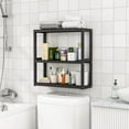 Bathroom Storage Shelves Organizer Adjustable 3 Tiers, Over The Toilet