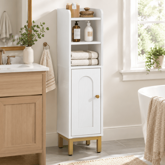 Small Pimage Bathroom Storcabinet Small Corner Floor - Walmart.com