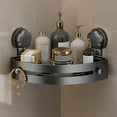 thumbnail image 1 of Bathroom Suction Corner Shelf,Wall Mounted Shower Basket,No-Drill Storage Rack,Suction Cup Organizer,Triangular Bath Rack,Shampoo Holder,Bathroom Storage Shelf,Space-Saving Corner Rack, 1 of 7