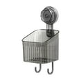 thumbnail image 1 of Bathroom Suction Cup Rack, Ongmies Clear Shower Caddy Suction Cup Plastic Shower Basket Organizer No Drilling Removable Shower Shelf for Bathroom Storage & Kitchen One Second Installation Rustproof, A, 1 of 9