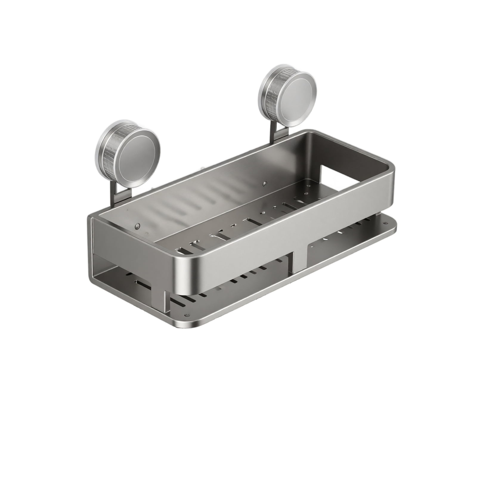Bathroom Suction Cup Shelf Wall Mounted Storage Rack 30cm ...