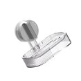 thumbnail image 1 of Bathroom Suction Cup Soap Dish Soap Holder Durable PET Box No Drilling Required, 1 of 16