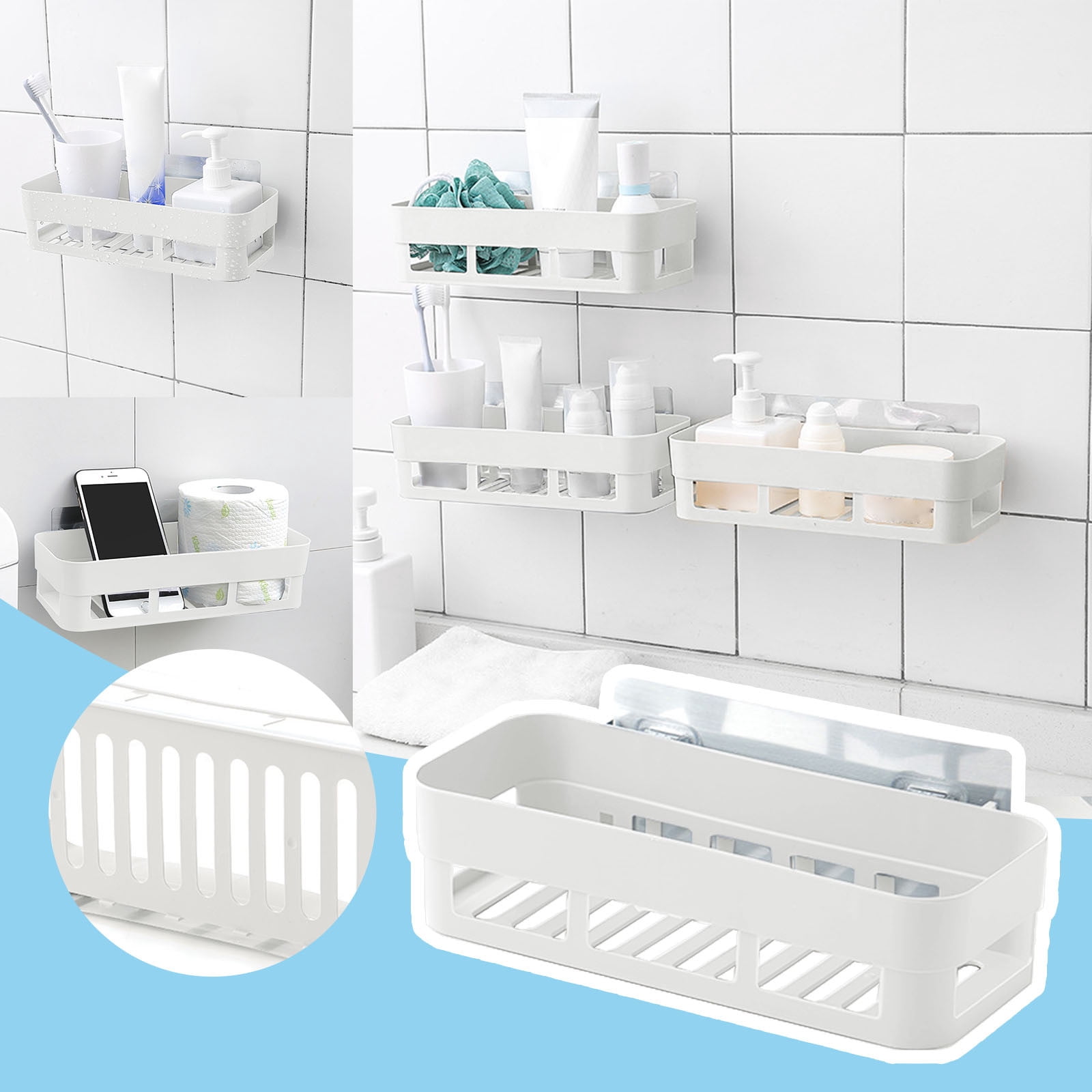 Bathroom Supplies Bathroom Cleaning Products Bathroom Rack Wall Mounted ...