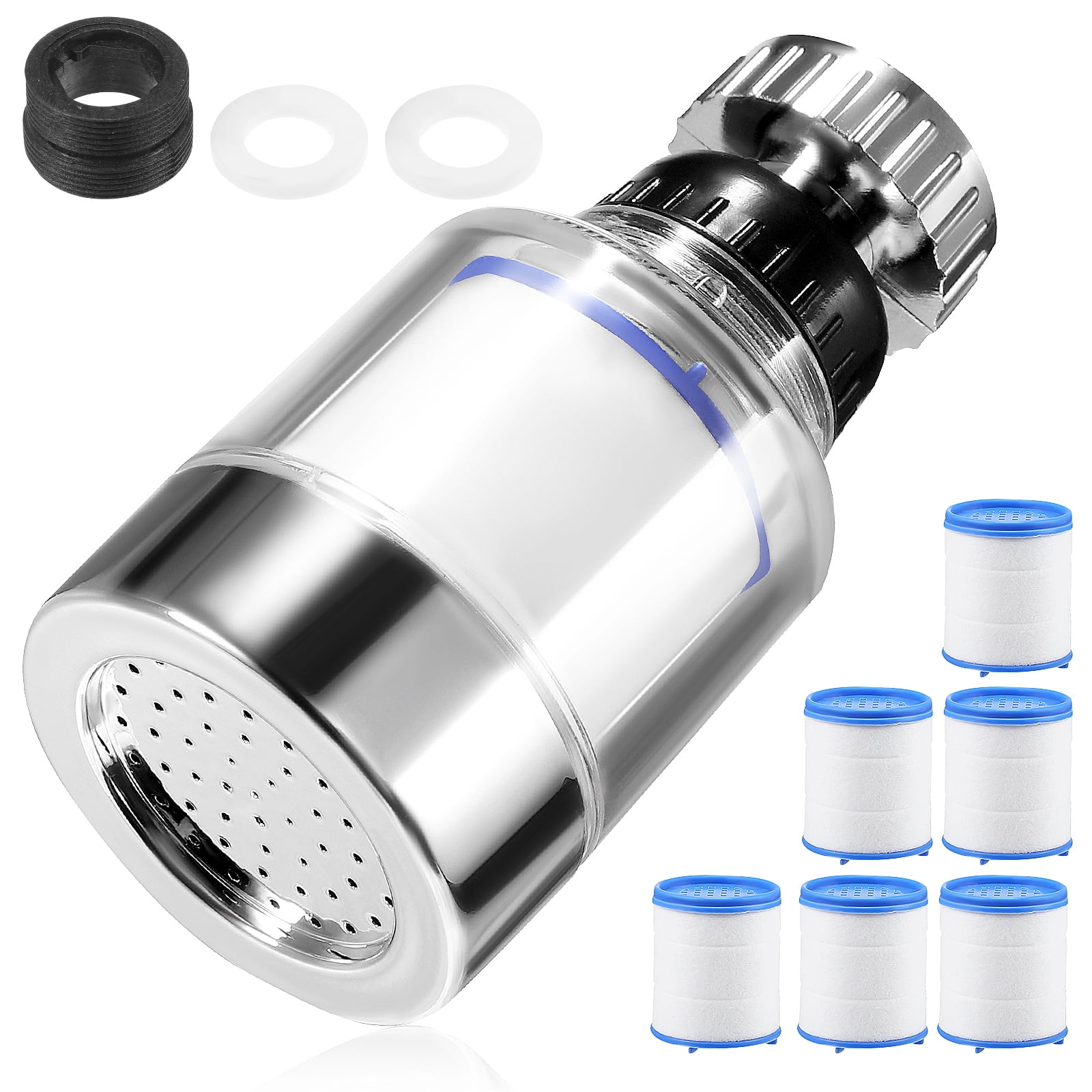Bathroom Tap Water Purifier Faucet Strainer Filter Pitcher Splash Proof ...