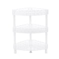 thumbnail image 1 of Tineasur Multi Layer Corner Rack Plastic Storage Homeowners Bathroom Shelves 1Set, 1 of 8