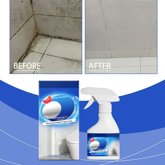 Bathroom Tile Cleaner,High-Efficiency Descaling Spray,Stubborn Limescale Stain Remover,Glass Metal Ceramic Cleaner,Long-Lasting Fresh Scent,Easy Spray Wipe,Mild Non-Irritating Formula