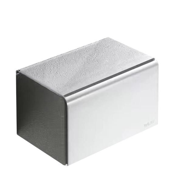 Bathroom Tissue Holder, Stainless Steel Paper Towel Holder, Square Toilet Tissue Dispenser, Wall Mount Bathroom Tissue Box No Punch For Bathroom Restroom