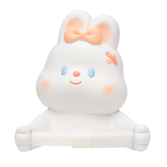 Bathroom Tissue Roll Holder Storage Rack Lovely Rabbits Holder Wall Mounted Tissue Rack Toilet Roll Holder
