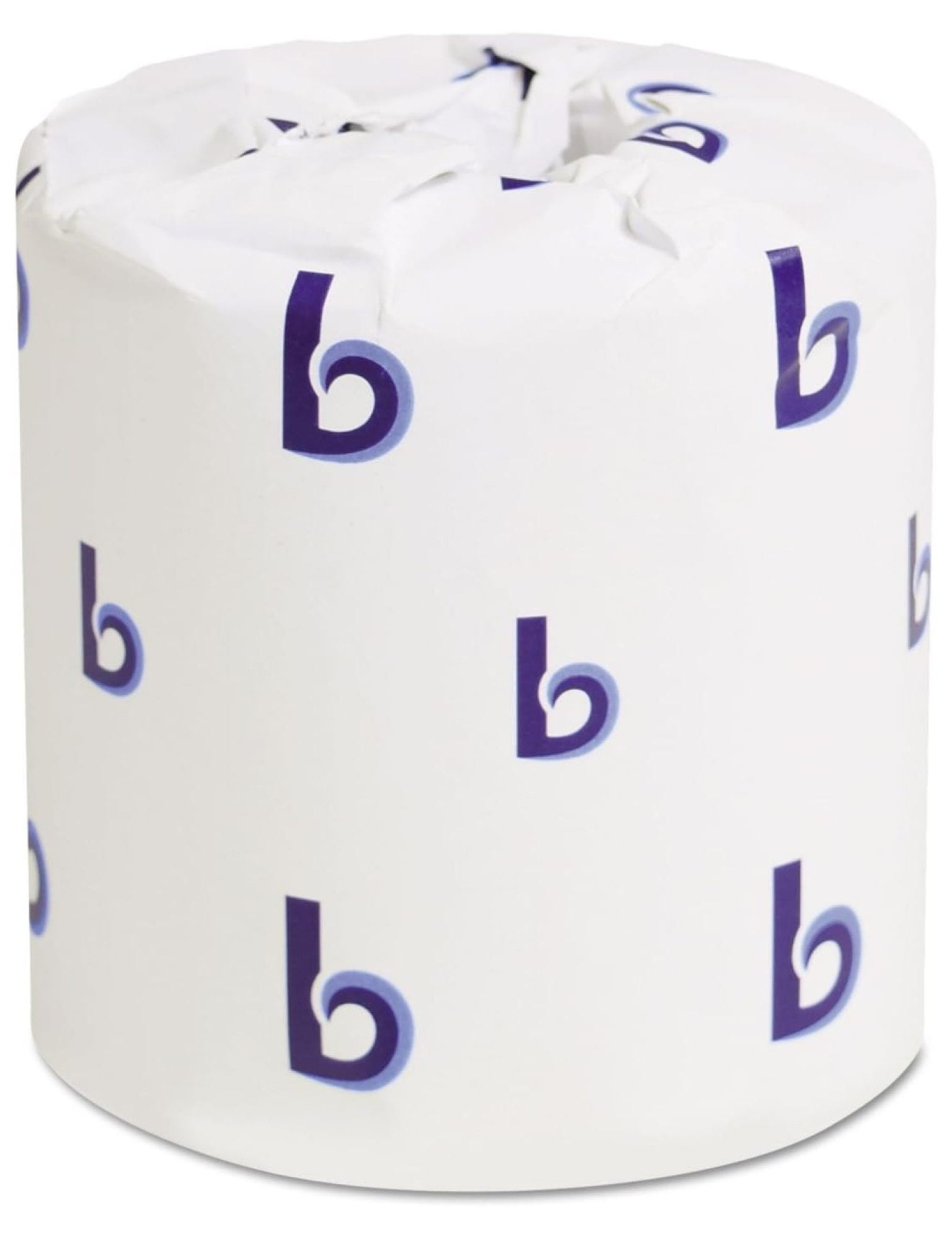 Bathroom Tissue - Standard 2-Ply White Toilet Paper - 500 Sheets/Roll, 96 Rolls/Carton - for Office, Restaurant, Industrial Use