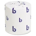 thumbnail image 1 of Bathroom Tissue - Standard 2-Ply White Toilet Paper - 500 Sheets/Roll, 96 Rolls/Carton - for Office, Restaurant, Industrial Use, 1 of 5