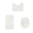 thumbnail image 1 of Bathroom Toilet Mat Plush, Toilet Mat 3Pc Toilet Seat (White-One Size), 1 of 3