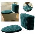 thumbnail image 1 of Bathroom Toilet Mat Polyester, Toilet Mat 1 Split Toilet Cover Two-Piece Set (Multi-color-One Size), 1 of 8