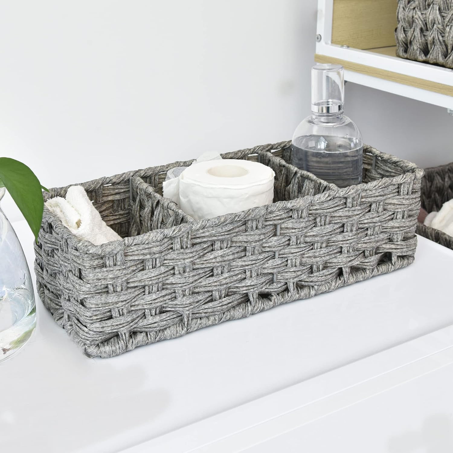 Bathroom Toilet Organizer, Back of Toilet Storage Basket, Waterproof