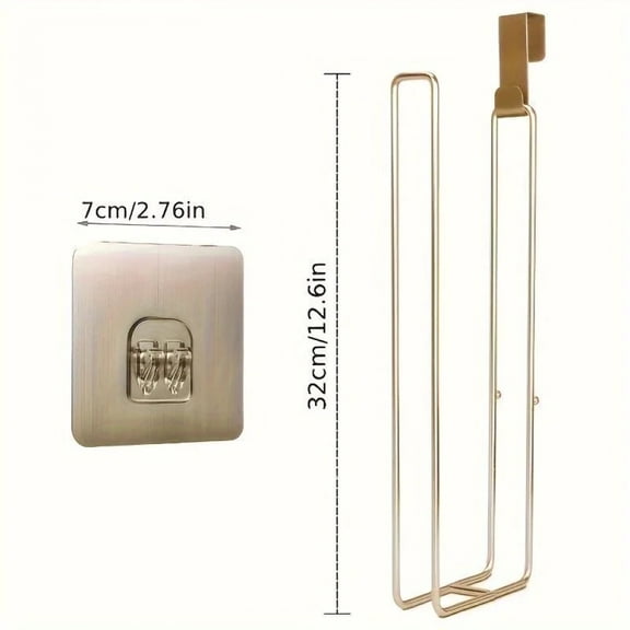 Bathroom Toilet Paper Holder with Storage Extra 3 Rolls, Over The Tank Toilet Paper Holder Wall Mount, Small Restroom Organizer