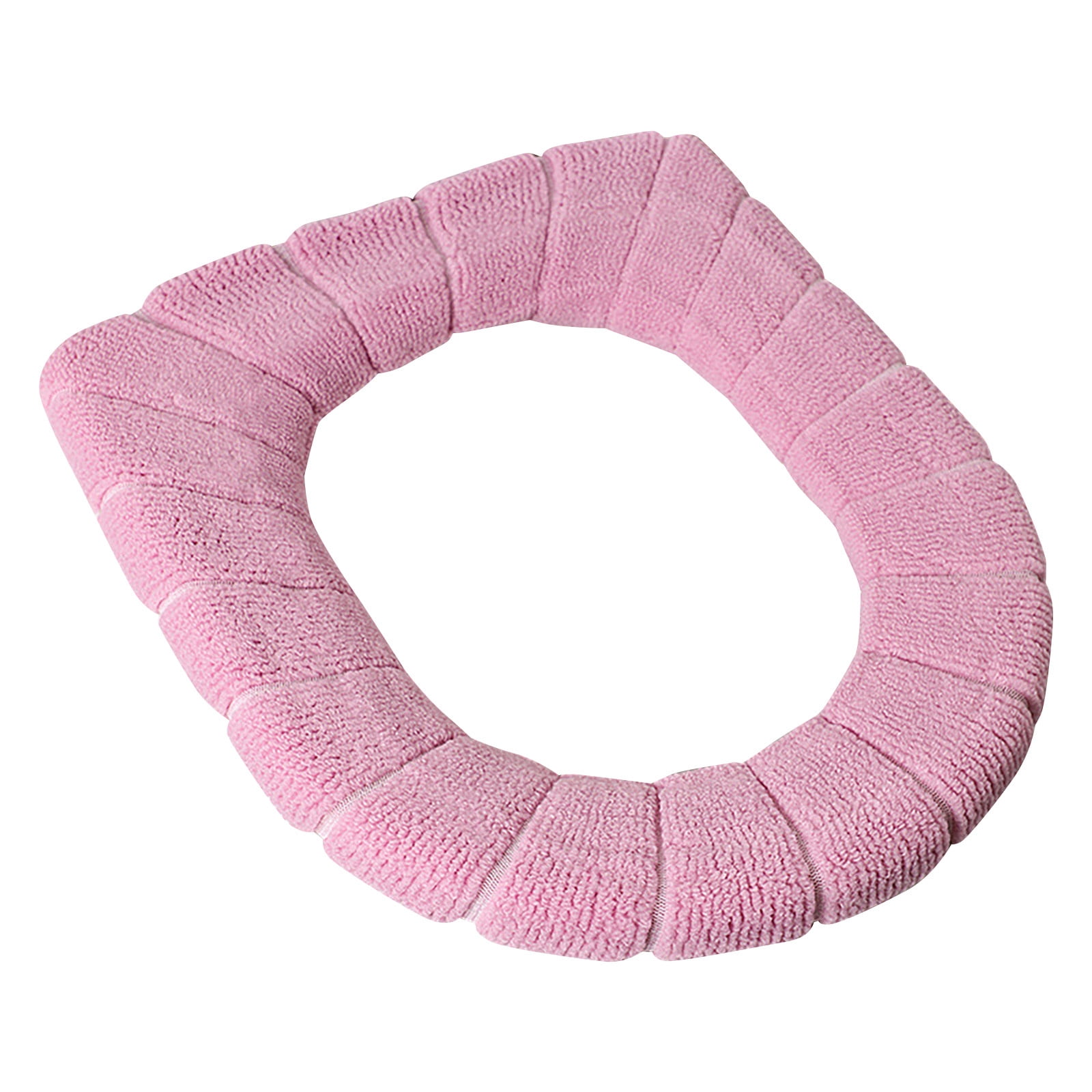 Bathroom Toilet Seat Cover Pads Soft Warmer Toilet Seat Cushion Cover Stretchable Washable Fiber
