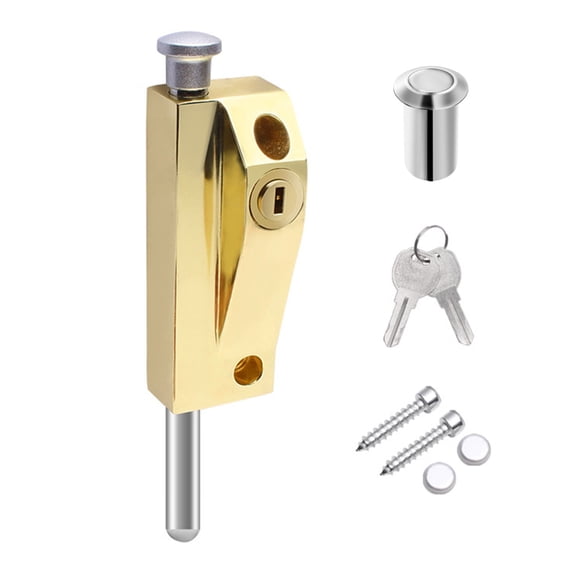 Bathroom Toilet Shop Ground Lock Framed Glass Door Lock Aluminum Alloys Double Door Floor Latches Easy to Install