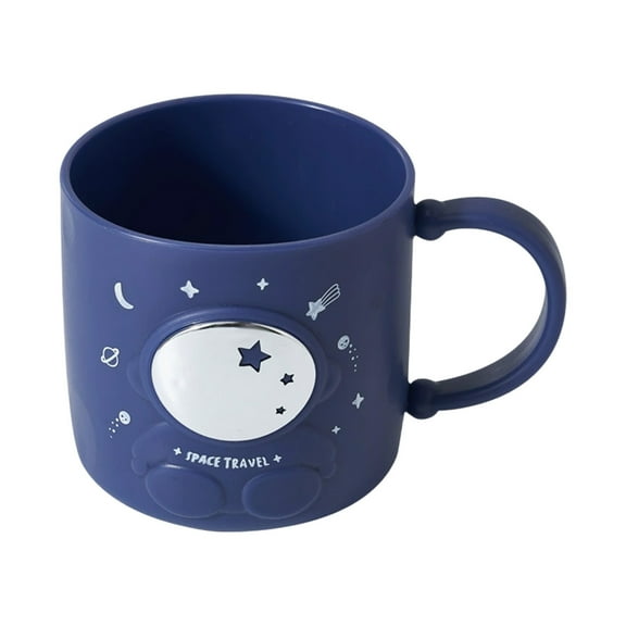 Bathroom Toothbrush Cup, Food Grade Stainless Steel Space Cup, Unbreakable Mouthwash Cup Bathroom Brushing Cup, Blue