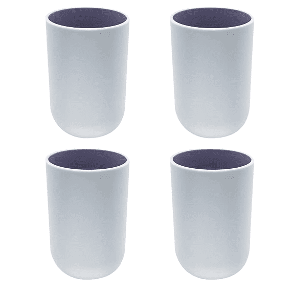 Bathroom Toothbrush Cup, Plastic Toothbrush Holder, Reusable Drinking Cup, Multifunctional Tumbler CupGrey