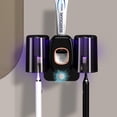 thumbnail image 1 of Bathroom Toothbrush Holder Set, Wall Mounted Rechargeable & Cordless Electric Toothbrush Holder with 2 Cups, 4 Slots, and Automatic Toothpaste Dispenser, 1 of 6