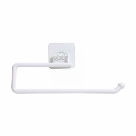 1Pc Heavy Duty Hand Towel Holder Durable Towel Racks for Bathroom Multi-Use Wall Mounted Square Towel Holder for Bathroom Towel Hanger for Kitchen, Apartment Bathroom Accessories(White,11.4x3.1")